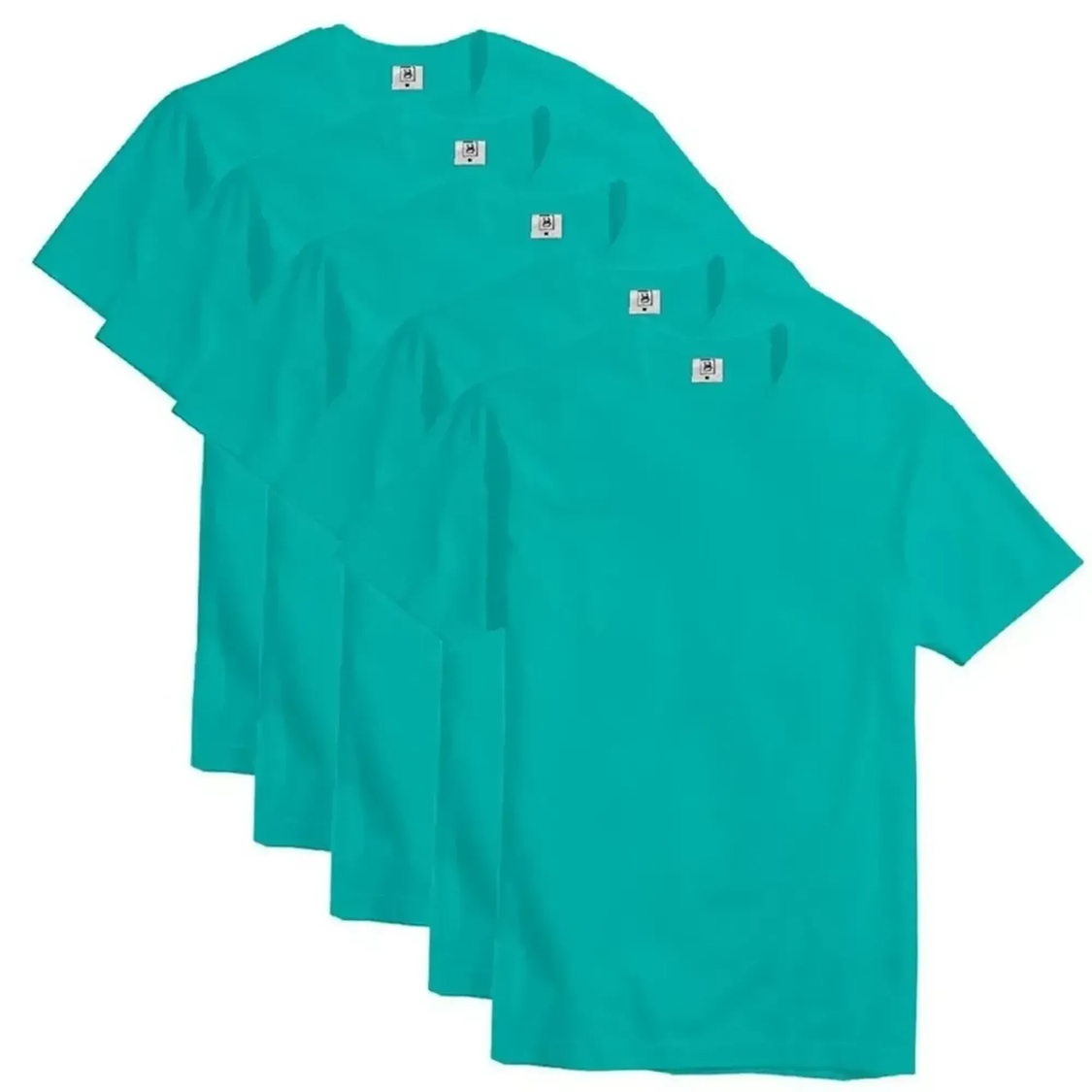 Camiseta azul.