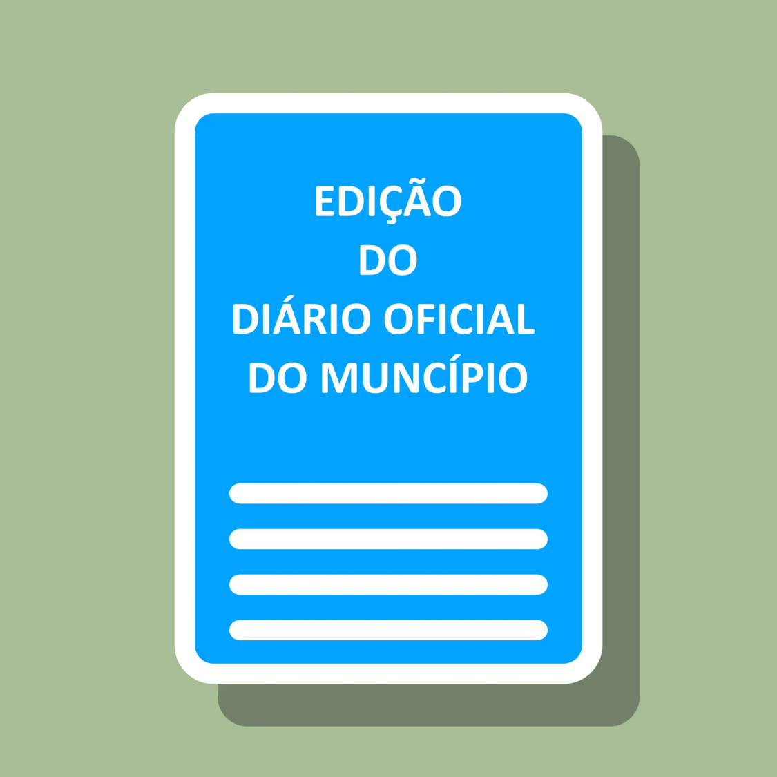 Edição do diário oficial.