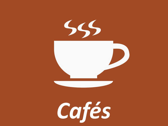 Ilustração cafés.