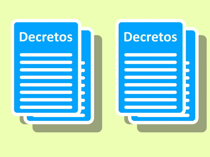 Ilustração decretos legislativos.