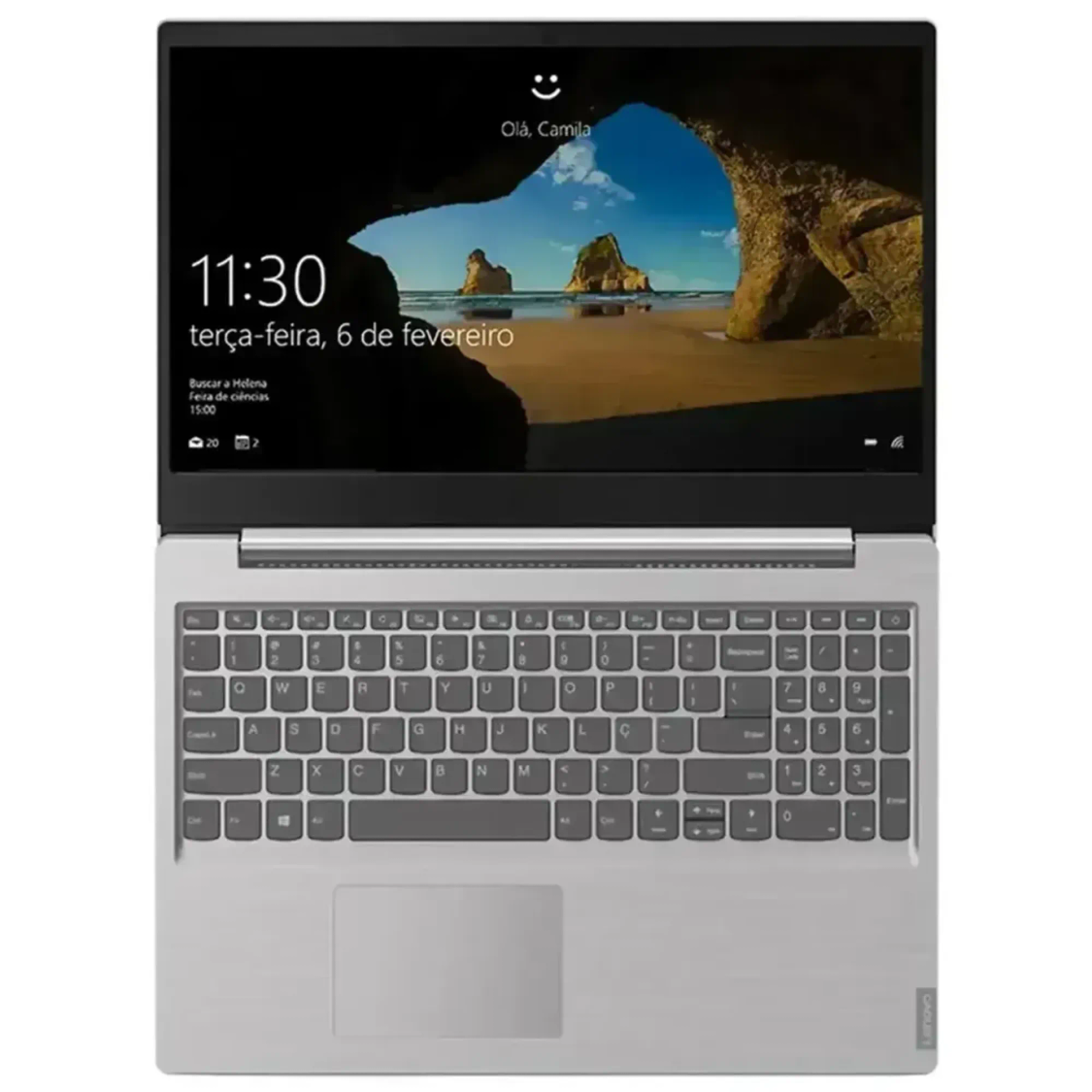 Notebook imagem superior.
