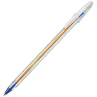 Caneta BIC azul.