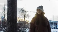 Modelo na neve.